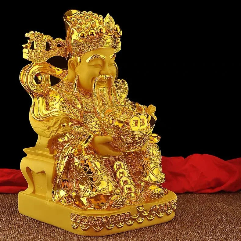 Gold Wealth Resin Statue