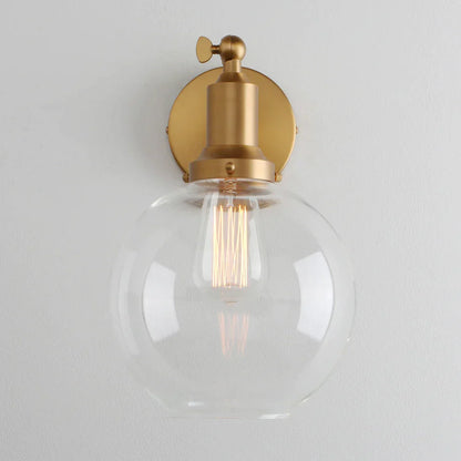 Decorbites™ Industrielle Vintage Wandarmleuchte mit klarem Glas-Schirm Fixt