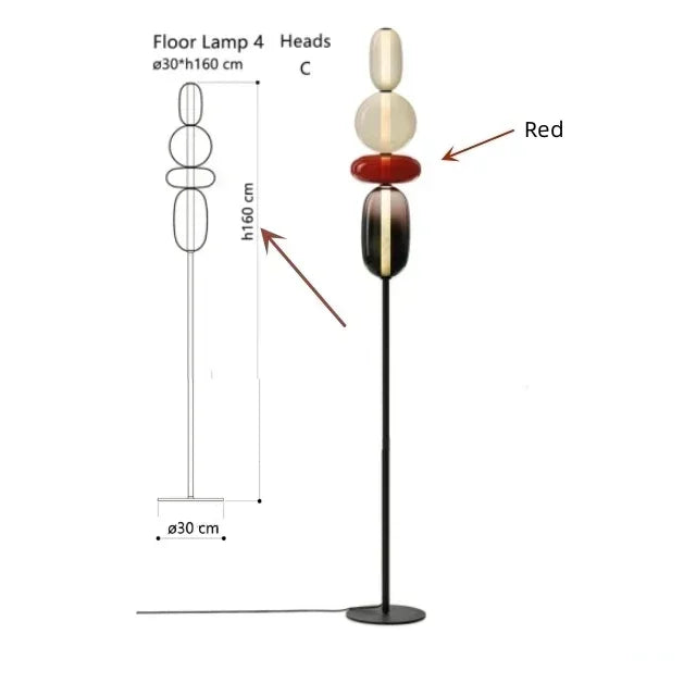 Decorbites™ Glasbodenleuchte LED Tischlampe – Italienisches Design Hohe Qualität