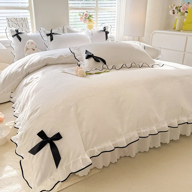 Polyester Lace Bed Skirt
