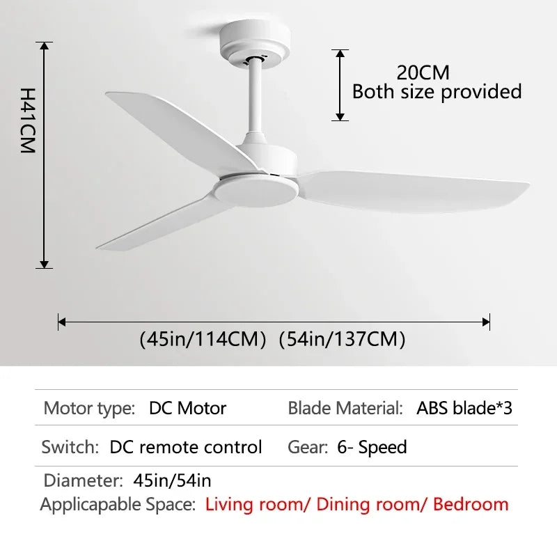 Decorbites™ 58-Zoll Deckenventilator in Schwarz mit Fernbedienung für gewerbliche Nutzung