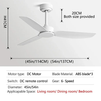 Decorbites™ 58-Zoll Deckenventilator in Schwarz mit Fernbedienung für gewerbliche Nutzung