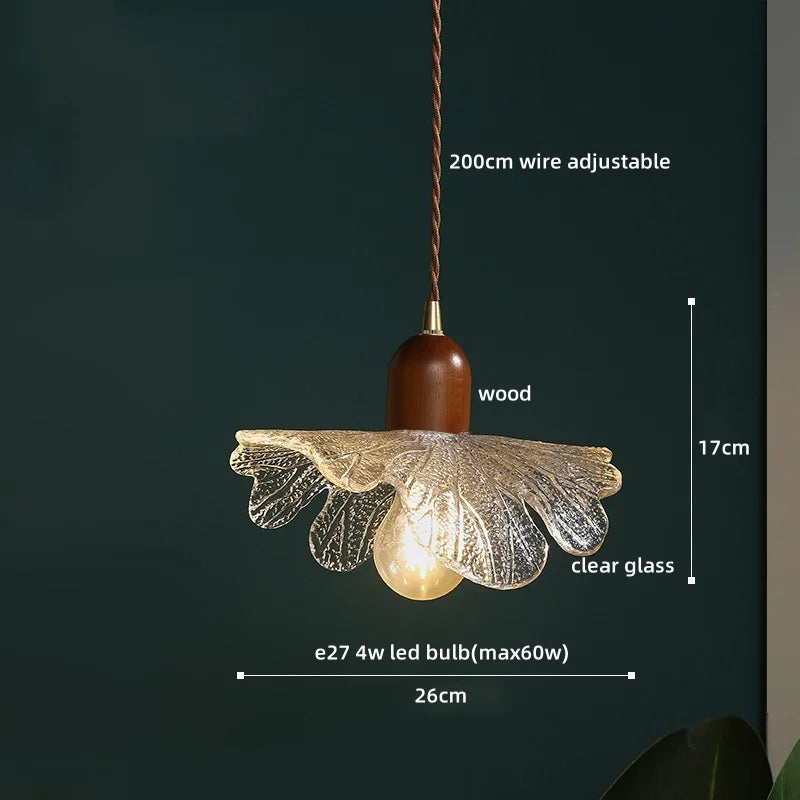 Decorbites™ Japanisch-Stil Kupferglas-Hängelampe für Wohnzimmer, Schlafzimmer, Bar