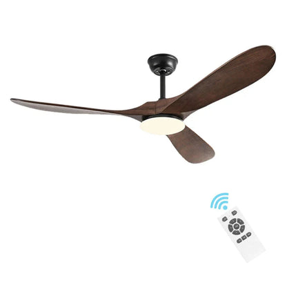 Decorbites™ Industrieller Holz-Deckenventilator - Fernbedienung - Dekorativer Vintage-Bläser