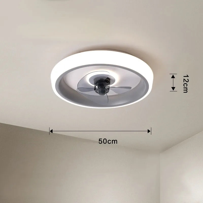 Decorbites™ 50 cm Deckenventilator mit unsichtbaren Flügeln, geräuschloser Betrieb für Schlafzimmer, Wohnzimmer