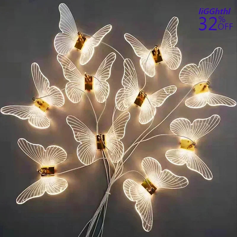 Decorbites™ LED-Schmetterlings-Deckenleuchten für romantische Hochzeitsdekoration