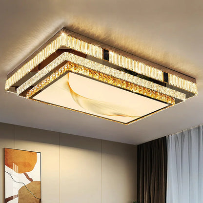 DecorBites™ Gold Crystal Ceiling Lights for Modern Home Decor