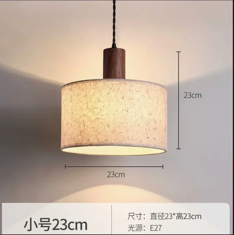 Decorbites™ Sahne Wabi-sabi Kronleuchter Lampe Retro Japanischer Stil Schlafzimmer Dekor Beleuchtung
