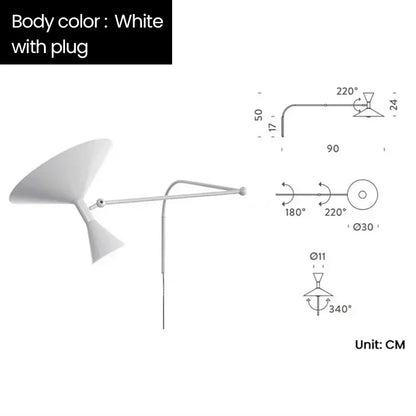 DecorBites™ Industrial Design Rotatable Wall Sconce Lamp for Living Room and Bedroom