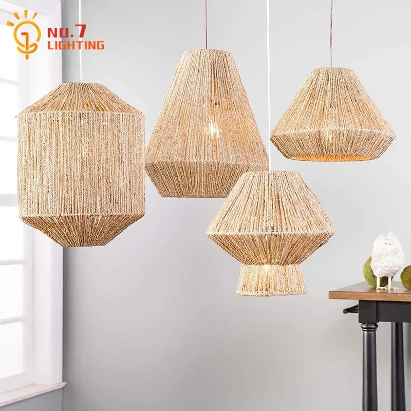Hemp Rope Pendant Lights