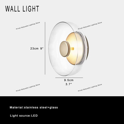 DecorBites™ Clear Glass Table Lamp – Luxury Desk Light for Home Decor & Study