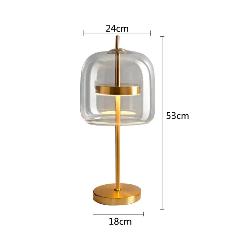 Decorbites™ Glas-Tischleuchte: Modernes nordisches Design für Schlafzimmer- und Wohnzimmer-Dekoration