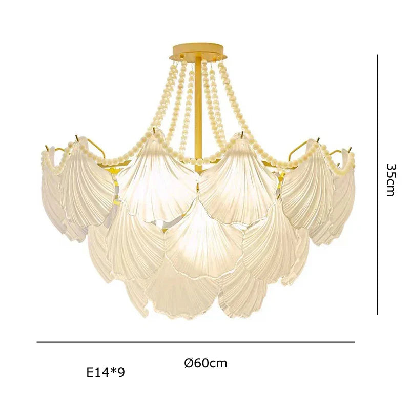 Decorbites™ Kristallperlenkette-Kronleuchter: Luxuriöse Hängeleuchte für exquisites Wohnraumausstattung