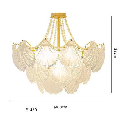 Decorbites™ Kristallperlenkette-Kronleuchter: Luxuriöse Hängeleuchte für exquisites Wohnraumausstattung