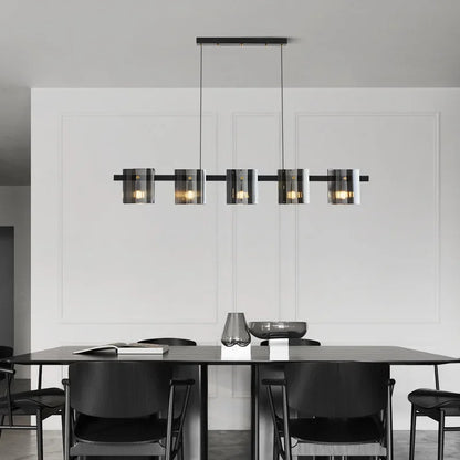 Decorbites™ Elegante Rauchglas-Hängelampe Deckenbeleuchtung für Esszimmer Wohnzimmer Schlafzimmer