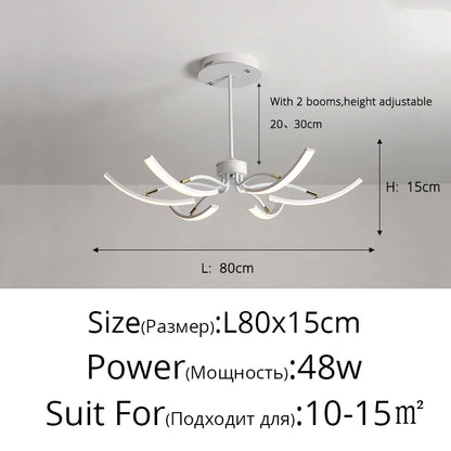 DecorBites™ LED Chandeliers for Modern Living Room Bedroom Study Kitchen Lighting