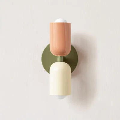 DecorBites™ Cream Double Head Wall Lamp: Nordic Medieval Design for Bedroom, Children's Room, Study
