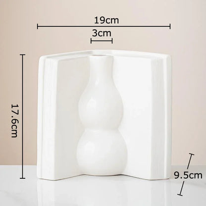 DecorBites™ Creative Flowers Desk Decoration Vase | Artificial Floral Decor for Aesthetic Rooms