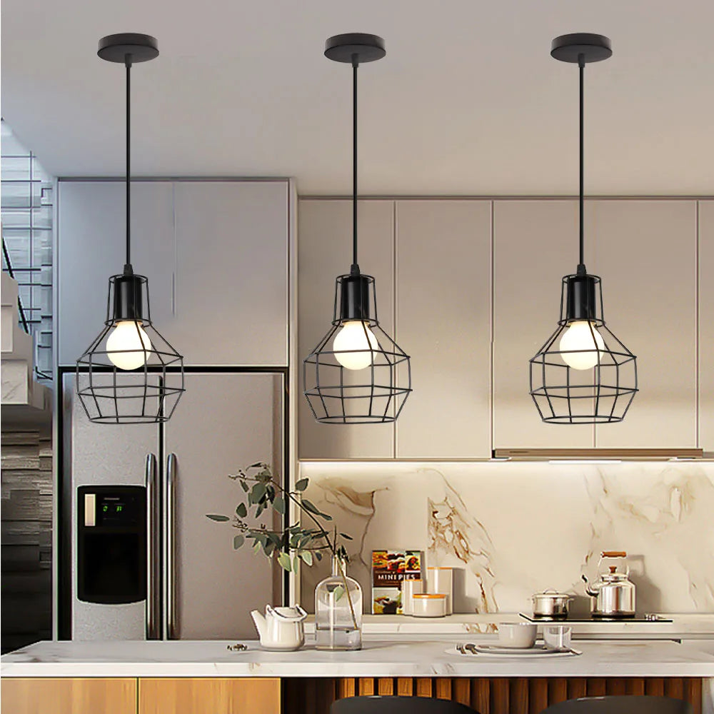 Decorbites™ Industrielles Loft-Pendant-LED-Deckenleuchte für die Dekoration im Wohnzimmer, Küche und Zuhause