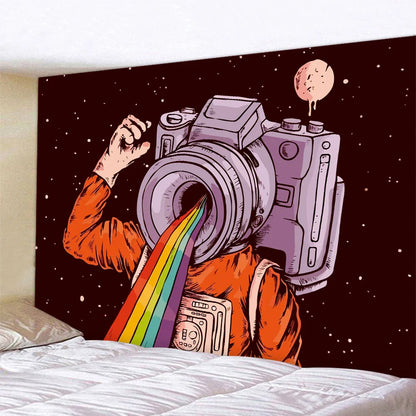 DecorBites™ Futuristic Astronaut Tapestry Wall Hanging - Boho Room Decor for Hip Beach Vibe