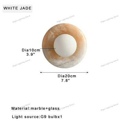 Decorbites™ Jade-Marmor-Wandlelampen: Luxuriöse Leuchten für Schlafzimmer, Badezimmer und Gangdekoration