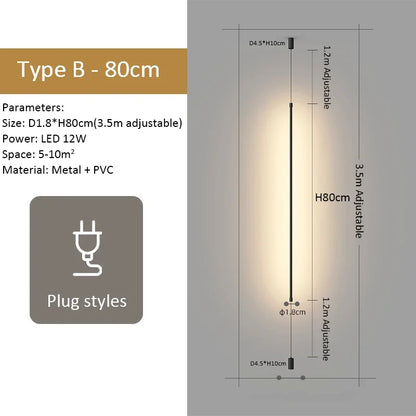 Decorbites™ Schwarz 120 cm LED Stehlampe Moderne Wohnraumbeleuchtung für Wohnzimmer Schlafzimmer Esszimmer