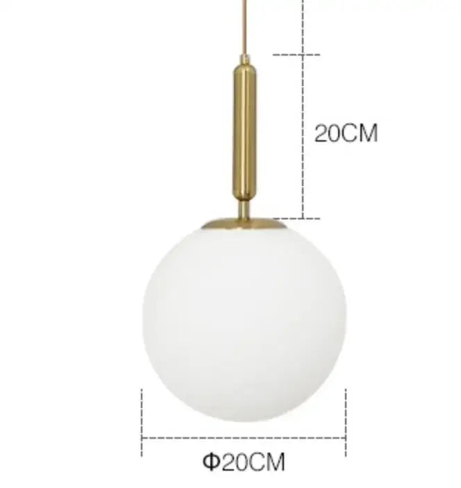 Decorbites™ Goldener Ring-Glasball-Hängeleuchte für Schlafzimmer und Wohnzimmer.