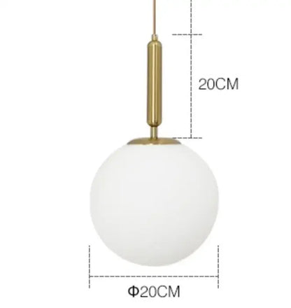 Decorbites™ Goldener Ring-Glasball-Hängeleuchte für Schlafzimmer und Wohnzimmer.