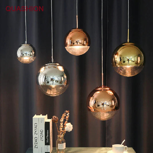Decorbites™ Glasball-LED-Kronleuchter: Luxuriöses modernes Ein-Kopf-Design für Wohn- und Geschäftsraum