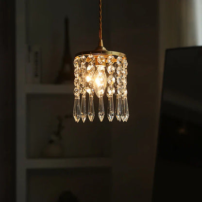 Decorbites™ Kristall-Messing-LED-Hängeleuchte: Modernes nordisches Design, verstellbares Kabel, E14-Fassung