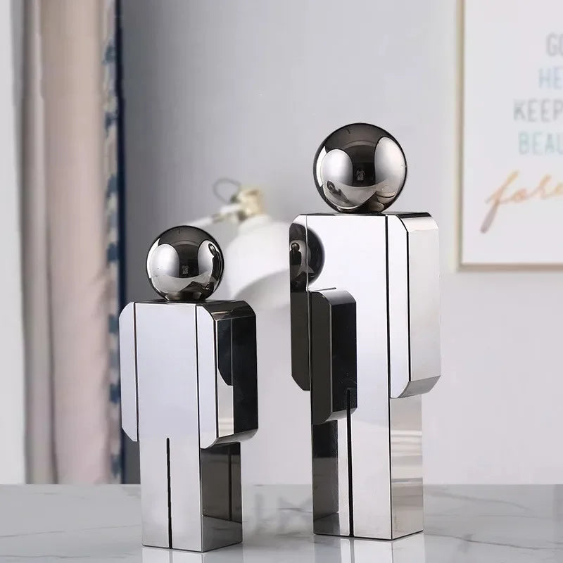 Decorbites™ Kristall-Mann-Statue Glasfigur Skulptur Wohnungsdekoration Ornamente