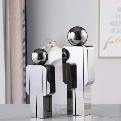 Decorbites™ Kristall-Mann-Statue Glasfigur Skulptur Wohnungsdekoration Ornamente