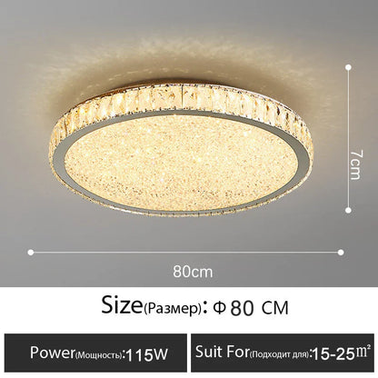 Decorbites™ Crystal-LED-Deckenleuchte: Luxuriöse goldglänzende Leuchte für das Wohnzimmer