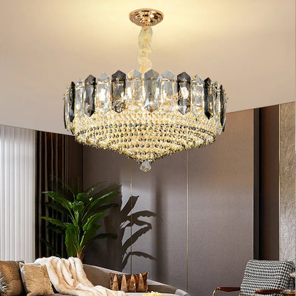 Decorbites™ Kristall-Duplex-Villa-Kronleuchter-Hallenleuchte – Luxuriöse Wohnzimmer-Mittelleuchte
