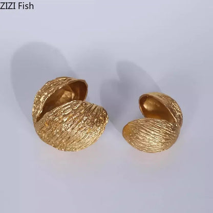 Decorbites™ Goldene Nuss-Schalen-Ornamente Moderne Handwerkskunst Schreibtisch-Dekoration Kunstwerk Raumästhetik Dekoration