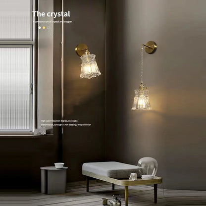 Decorbites™ Graue Glaswandlampe – Moderne Sconce-Leuchte für das Wohnzimmer-Dekor