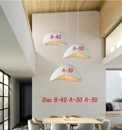 Decorbites™ Handgefertigte Wabi-Sabi-Hängeleuchte LED-Pendellampe für nordisches Restaurant-Insel