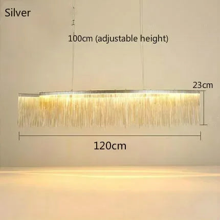 Decorbites™ LED-Aluminium-Quasten-Kronleuchter: Moderne dimmbare Beleuchtung für Wohnzimmer, Hotel, Halle