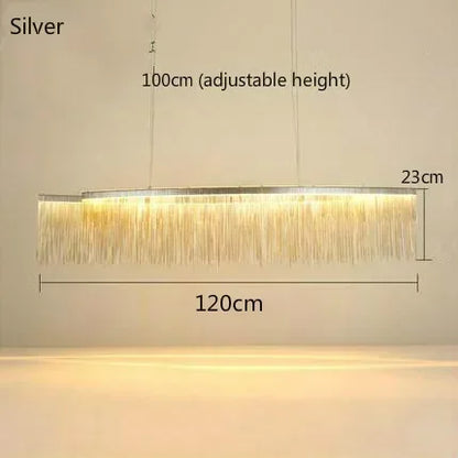 Decorbites™ LED-Aluminium-Quasten-Kronleuchter: Moderne dimmbare Beleuchtung für Wohnzimmer, Hotel, Halle
