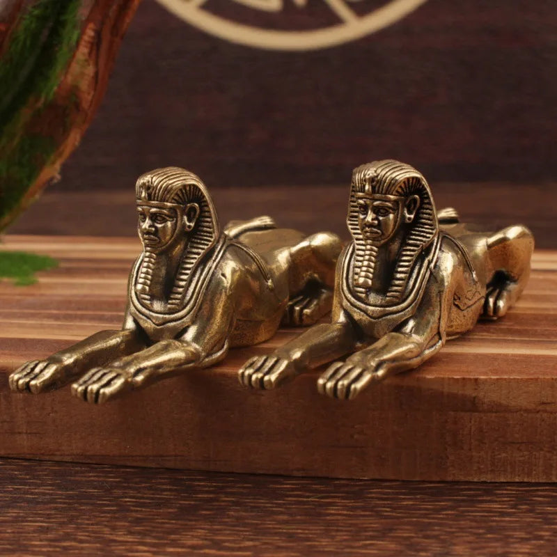Brass Egyptian Sphinx Figurine