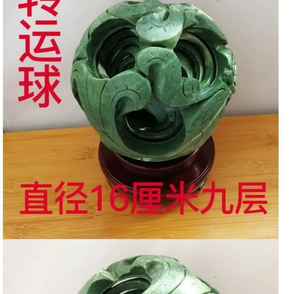 Decorbites™ Jade & Stein Drache Phönix Ball Set Feng Shui Dekoration