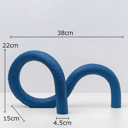 DecorBites™ Abstract Twisted Knot Sculpture for Room Aesthetics Decor