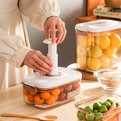 Decorbites™ Frische-erhaltender Vakuumbehälter: Großvolumiger Lebensmittelorganisator.