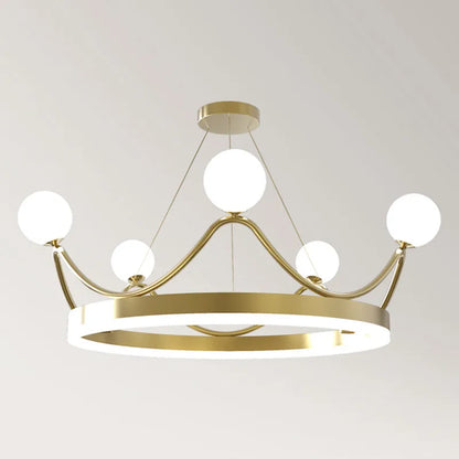 Decorbites™ Krone LED Kronleuchter: Elegante Ring-Lüster Pendelleuchte für Kinderzimmer