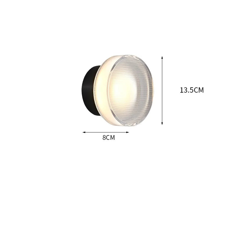 DecorBites™ LED Wall Sconce Light Luxury Modern Creative Acrylic Bedroom Living Room Lamp