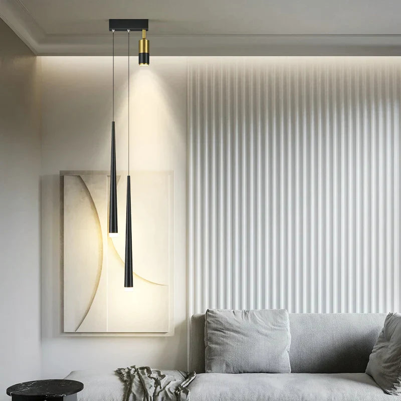 DecorBites™ Golden Pendant Chandelier for Bedroom & Living Room Décor