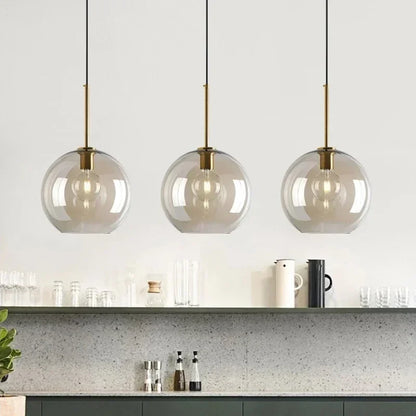 Vintage Glass Pendant Light With Nordic Modern Style