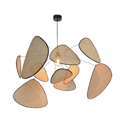 Decorbites™ Handgefertigte Rattan-Kunst-Pendant-Leuchter für modernes Wohnzimmer, Esszimmer, Schlafzimmer.
