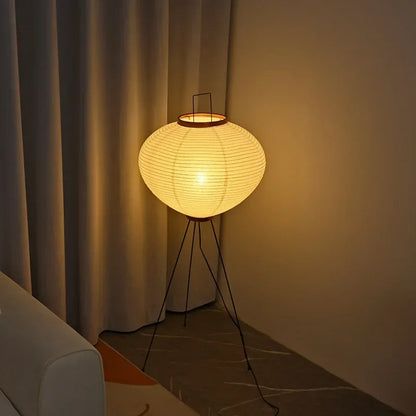 Decorbites™ Japanisches Reispapier-LED-Bodenleuchte Retro-Stehlampe