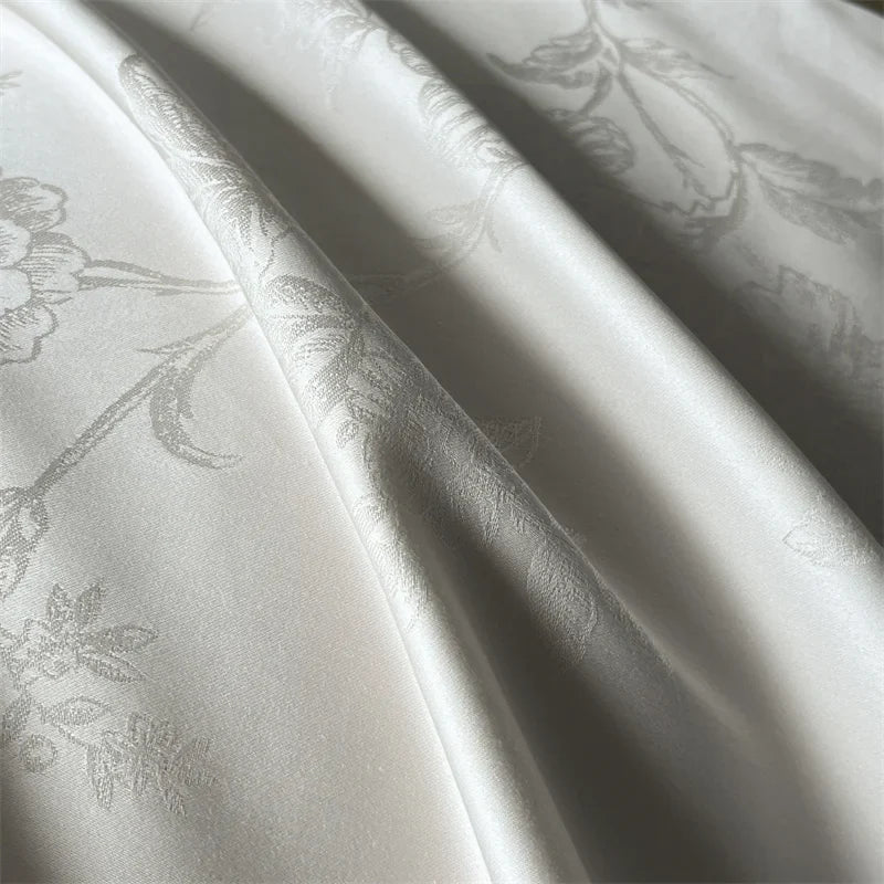Decorbites™ Jacquard-Bettwäsche-Set - Lyocell-Baumwoll-Bettwäsche, Laken, Kissenbezug, Steppbettbezug